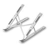 pTron DeskMate M1 15.6" Laptop Stand, 7 Adjustable Height, Metal Alloy, Foldable, Portable Tabletop Laptop/Desktop Riser Stand Holder Compatible for MacBook, HP, Dell, Lenovo & All Other Notebook (Silver)