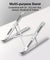 pTron DeskMate M1 15.6" Laptop Stand, 7 Adjustable Height, Metal Alloy, Foldable, Portable Tabletop Laptop/Desktop Riser Stand Holder Compatible for MacBook, HP, Dell, Lenovo & All Other Notebook (Silver)