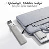 pTron DeskMate M1 15.6" Laptop Stand, 7 Adjustable Height, Metal Alloy, Foldable, Portable Tabletop Laptop/Desktop Riser Stand Holder Compatible for MacBook, HP, Dell, Lenovo & All Other Notebook (Silver)