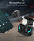 pTron Bassbuds Turbo in-Ear TWS Earbuds w/ 40ms Low-Latency, 50Hrs Playtime, Custom EQ, App Support, Dual Mic, TruTalk AI-ENC Calls, Immersive Sound, RGB Lights, Bluetooth V6.0, IPX5 (Raven Black)