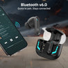 pTron Bassbuds Turbo in-Ear TWS Earbuds w/ 40ms Low-Latency, 50Hrs Playtime, Custom EQ, App Support, Dual Mic, TruTalk AI-ENC Calls, Immersive Sound, RGB Lights, Bluetooth V6.0, IPX5 (Raven Black)