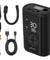 pTron AerFlo X1 w/Superfast 25LPM Tyre Inflation, 150 PSI Pressure, 5000mAh Battery, Cordless Tyre Inflator for Cars & Bikes, Preset Modes, LED Flashlight, Type C Charging & Multiple Nozzles (Black)