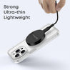 pTron Dynamo Ring V2 15W Magnetic Wireless Charger, Compatible with iPhone 15/14/13/12 Series, Samsung & Other Qi2 Enabled Devices, Compact & Sleek, 3A Type-C to Type-C 1m Cable Included (Ink Black)