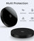 pTron Dynamo Ring V2 15W Magnetic Wireless Charger, Compatible with iPhone 15/14/13/12 Series, Samsung & Other Qi2 Enabled Devices, Compact & Sleek, 3A Type-C to Type-C 1m Cable Included (Ink Black)