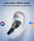 pTron Bassbuds NX TWS Ear Buds w/Smart Touch Display, 55hrs Playtime, Dual Mics, TruTalk AI-ENC Calls, 5 Music Equalisers, BTv6.0, Voice Assistant, Type C Charging, IPX5 Water Resistant (Pearl Black)