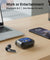 pTron Bassbuds NX TWS Ear Buds w/Smart Touch Display, 55hrs Playtime, Dual Mics, TruTalk AI-ENC Calls, 5 Music Equalisers, BTv6.0, Voice Assistant, Type C Charging, IPX5 Water Resistant (Pearl Black)