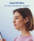 pTron Bassbuds Vortex Clips Wireless Open Ear Earbuds w/Chrome Finish, SafeBeats Tech, 50Hrs Playtime, Dual HD Mic w/AI-ENC, 10mm Driver, Pristine Sound, BTv5.4 Earclips, Type C Charging (Obsidian)