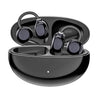 pTron Bassbuds Verse Clips Wireless Open Ear Earbuds w/SafeBeats Tech, 50Hrs Playtime, Dual HD Mics, TruTalk AI-ENC, Custom EQ, Mobile App, Pristine Sound, BTv6.0 Earclips, Type C Charging (Jet Black)