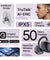 pTron Bassbuds Verse Clips Wireless Open Ear Earbuds w/SafeBeats Tech, 50Hrs Playtime, Dual HD Mics, TruTalk AI-ENC, Custom EQ, Mobile App, Pristine Sound, BTv6.0 Earclips, Type C Charging (Jet Black)
