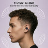 pTron Bassbuds Verse Clips Wireless Open Ear Earbuds w/SafeBeats Tech, 50Hrs Playtime, Dual HD Mics, TruTalk AI-ENC, Custom EQ, Mobile App, Pristine Sound, BTv6.0 Earclips, Type C Charging (Jet Black)