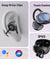 pTron Bassbuds Verse Clips Wireless Open Ear Earbuds w/SafeBeats Tech, 50Hrs Playtime, Dual HD Mics, TruTalk AI-ENC, Custom EQ, Mobile App, Pristine Sound, BTv6.0 Earclips, Type C Charging (Jet Black)