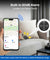 pTron TagNet X4 for iPhone & Android Users, Works w/Apple Find My & Google My Hub Network, Anti-Lost & Loud 80dB Buzzer, No SIM Needed, Item Finder for Keys, Wallets, Bags, 1-Year Battery (Black)