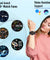 pTron Reflect Flash 1.32" Round Dial Smartwatch, Bluetooth Calling, Full Touch TFT Display, 600 NITS, 100+ Watch Faces, Heart-Rate, SpO2, IP68, Voice Assist & 5 Days Battery Life (Bold Blue)