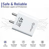 pTron Volta FC22 Compatible for Samsung 45W Charger, Type C Superfast GaN Charger for Samsung Galaxy S23/S23+/S22 Ultra/S22+/S22, Note 10/Note 20/S20/S21/S10/S9/S8, Galaxy Tab S7/S8 (White)