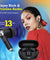 pTron Zenbuds Evo X5 34dB ANC TWS Ear Buds, Transparency Mode, 4 Mic ENC Calls, 45Hrs Playtime, Pristine Sound, 40ms Low-Latency, in-Ear BT5.3 Wireless Earphones, Type-C Charging & IPX5 (Jet Black)