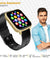 pTron Force X10 Bluetooth Calling Smartwatch w/ 1.7" Full Touch TFT Square Display, Real Heart Rate Monitor, SpO2, Watch Faces, 5 Days Runtime, Fitness Trackers & IP68 Waterproof (Jet Black & Gold)