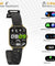 pTron Force X10 Bluetooth Calling Smartwatch w/ 1.7" Full Touch TFT Square Display, Real Heart Rate Monitor, SpO2, Watch Faces, 5 Days Runtime, Fitness Trackers & IP68 Waterproof (Jet Black & Gold)
