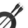 pTron Solero Braid 60W Type C Fast Charging Cable 1.5m for Samsung, OnePlus, Oppo, Vivo, Xiaomi, Realme, IQOO & Other Devices - Unbreakable Nylon Braided Cable, 480Mbps Sync Speed (Jet Black)