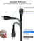pTron Solero Braid 60W Type C Fast Charging Cable 1.5m for Samsung, OnePlus, Oppo, Vivo, Xiaomi, Realme, IQOO & Other Devices - Unbreakable Nylon Braided Cable, 480Mbps Sync Speed (Jet Black)