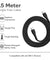 pTron Solero Braid 60W Type C Fast Charging Cable 1.5m for Samsung, OnePlus, Oppo, Vivo, Xiaomi, Realme, IQOO & Other Devices - Unbreakable Nylon Braided Cable, 480Mbps Sync Speed (Jet Black)