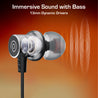 pTron Tangentbeat V2 w/ 50Hrs Playtime, 13mm Drivers, Dual-Device Pairing, Bluetooth 5.4 Wireless in-Ear Earphones w/Mic, Hall Switch Feature, Magnetic Earbuds, Type-C Fast Charging & IPX5 (Obsidian)