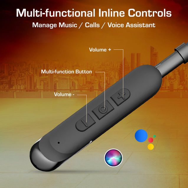 pTron Tangentbeat V2 w/ 50Hrs Playtime, 13mm Drivers, Dual-Device Pairing, Bluetooth 5.4 Wireless in-Ear Earphones w/Mic, Hall Switch Feature, Magnetic Earbuds, Type-C Fast Charging & IPX5 (Obsidian)