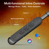 pTron Tangentbeat V2 w/ 50Hrs Playtime, 13mm Drivers, Dual-Device Pairing, Bluetooth 5.4 Wireless in-Ear Earphones w/Mic, Hall Switch Feature, Magnetic Earbuds, Type-C Fast Charging & IPX5 (Obsidian)