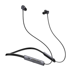 pTron Tangent Eon w/ 50Hrs Playtime, Immersive Sound, HD Mic & AI-ENC Clear Calls, Dual-Device Pairing, Magnetic On/Off Function, BT5.4 Wireless Neckband, Voice Asst., Type-C Charging & IPX5 (Obsidian)