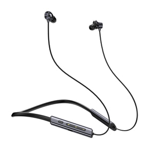 pTron Tangent Eon w/ 50Hrs Playtime, Immersive Sound, HD Mic & AI-ENC Clear Calls, Dual-Device Pairing, Magnetic On/Off Function, BT5.4 Wireless Neckband, Voice Asst., Type-C Charging & IPX5 (Obsidian)