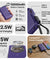 pTron Dynamo Dash Magnetic Wireless 10000mAh Fast Charging Slim Power Bank, MagSafe, 22.5W Output, Compatible w/iPhone 12/13/14/15/16, Android & Other Qi Enabled Devices, Type-C Input (Purple)