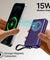 pTron Dynamo Dash Magnetic Wireless 10000mAh Fast Charging Slim Power Bank, MagSafe, 22.5W Output, Compatible w/iPhone 12/13/14/15/16, Android & Other Qi Enabled Devices, Type-C Input (Purple)