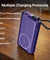 pTron Dynamo Dash Magnetic Wireless 10000mAh Fast Charging Slim Power Bank, MagSafe, 22.5W Output, Compatible w/iPhone 12/13/14/15/16, Android & Other Qi Enabled Devices, Type-C Input (Purple)