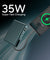 pTron Dynamo Sprint 20000mAh 35W Super Fast Charging, USB Type-C Input Power Bank Compatible with QC3.0/PD3.0, Built-in Charging Cable, 3 Charging Outputs, Type-C Input/Output Port (Pine Green)