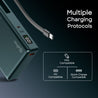 pTron Dynamo Sprint 20000mAh 35W Super Fast Charging, USB Type-C Input Power Bank Compatible with QC3.0/PD3.0, Built-in Charging Cable, 3 Charging Outputs, Type-C Input/Output Port (Pine Green)