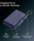 pTron Dynamo Sprint 20000mAh 35W Super Fast Charging, USB Type-C Input Power Bank Compatible with QC3.0/PD3.0, Built-in Charging Cable, 3 Charging Outputs, Type-C Input/Output Port (Indigo Blue)