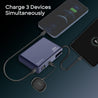 pTron Dynamo Sprint 20000mAh 35W Super Fast Charging, USB Type-C Input Power Bank Compatible with QC3.0/PD3.0, Built-in Charging Cable, 3 Charging Outputs, Type-C Input/Output Port (Indigo Blue)