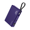 pTron Dynamo Sprint 20000mAh 35W Super Fast Charging, USB Type-C Input Power Bank Compatible with QC3.0/PD3.0, Built-in Charging Cable, 3 Charging Outputs, Type-C Input/Output Port (Purple)