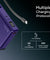 pTron Dynamo Sprint 20000mAh 35W Super Fast Charging, USB Type-C Input Power Bank Compatible with QC3.0/PD3.0, Built-in Charging Cable, 3 Charging Outputs, Type-C Input/Output Port (Purple)
