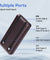 pTron Dynamo Bolt 20000mAh 35W Super Fast Charging, USB Type-C Input Power Bank Compatible with QC3.0/PD3.0 (Power Delivery),Built-in Charging Cables,4 Charging Outputs,Type-C Input/Output Port (Brown)
