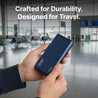 pTron 20000mAh Powerbank w/ 22.5W Fast Charging, USB & Type C Output, Built-in Cables, Compatible w/Power Delivery, Quick Charge for iPhone, Android Mobile & Tablets, Dynamo Storm (Indigo Blue)