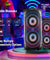 pTron Fusion Party 40W Bluetooth Speaker w/Stereo Sound, 6Hrs Playtime, Vivid RGB Light, Party Speaker w/ BT5.0, Aux Port/USB/SD Card Playback, Wired Karaoke Mic Port, Remote Control (Obsidian)