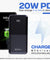 pTron Dynamo Power 20000mAh 22.5W Super Fast Charging, USB Type-C Input Power Bank with Quick Charge & 20W Power Delivery, Built-in Charging Cables, 4 Outputs, Type-C Input/Output Port (Jet Black)
