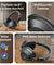 pTron Studio Ultima w/ 60Hrs Playtime, 40mm Drivers, Custom EQ, Mobile App, Wireless Over Ear Headphones w/HD Mic & TruTalk AI-ENC Calls, BTv5.4, Dual Device Pairing & Type-C Charging (Jet Black)