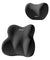 pTron Ergova S3 Memory Foam Car Neck & Lumbar Support Cushion Set for Driving, Ergonomic Design for Long Drive Comfort, Universal Fit for All Cars (Black)