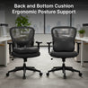 pTron Ergova S1 Core Support Seat Cushion & Backrest Combo, 100% Memory Foam, Prolonged Sitting Comfort, Pressure Relief, Reduced Muscle Fatigue, Suitable for Home Office & Cars (Black)