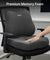 pTron Ergova S1 Core Support Seat Cushion & Backrest Combo, 100% Memory Foam, Prolonged Sitting Comfort, Pressure Relief, Reduced Muscle Fatigue, Suitable for Home Office & Cars (Black)