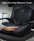 pTron Ergova S2 Core Support Seat & Backrest Cushion, L-Shape, 100% Memory Foam, Enhanced Sitting Comfort, Pressure Relief, Reduced Muscle Fatigue, Non-Slip, Suitable for Home Office & Cars (Black)
