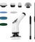pTron EaseMate Scrubber X1, Electric Spin Scrubber w/ 5 Adjustable Speeds, Cleaning Brush Scrubber for Home, 400RPM/min, 120 min Run Time, 8 Replaceable Brush Heads for Bathroom, Floor Tiles (White)