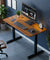 pTron EaseMate Table E1 Electric Height Adjustable Desk, 3 Memory Presets, Child, Ergonomic Sit-Stand Desk for Home Office/Studies, Strong Steel Frame, Engineered Wood, Digital Display (Wooden & Black)
