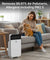 pTron EaseMate Air Purifier H1 for Home & Office, 4-Stage Filtration, HEPA 13 Filter, Activated Carbon, Removes 99.97% Pollutants, Allergens, Pet Danger, Smoke, Dust, Pollens, Long Filter Life (White)
